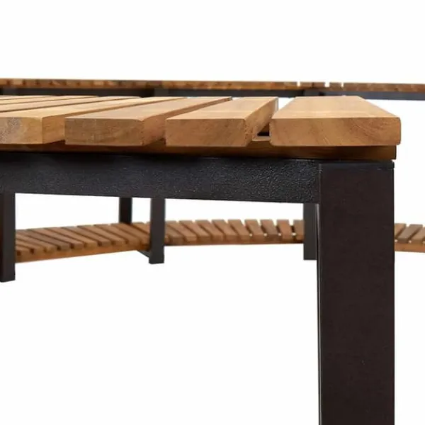 Online Spaomkrans i massivt akacietræ - Elegant tilbehør til spabad | Størrelse: 273x53 cm | Farve: Naturlig træfinish Spa & Udendørsbad