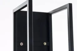 Tilbehør Til Brændeovne & Pejse^Spark Firewood Rack - Black Matt Metal, 25x25x100 cm
