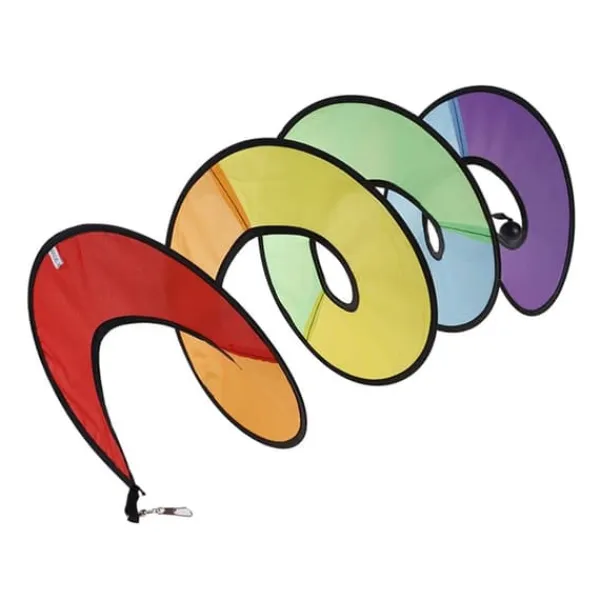 Spiral Rainbow Vindstrimmel Vindmølle Farverig Vindklokke til Have Hjem Udendørs Camping Telt Dekoration Vinddekoration
