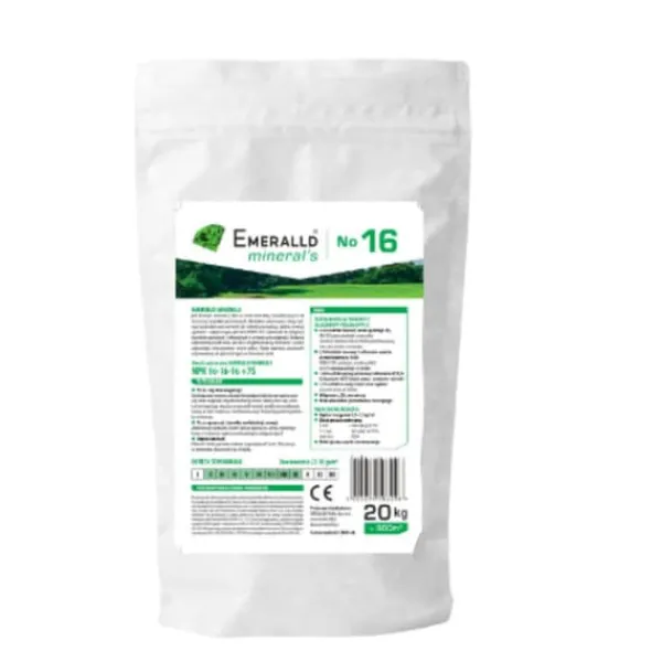 Gødningsmidler^Spring Mineral Complex Gødning Emerald Minerals nr. 16 NPK 20 kg