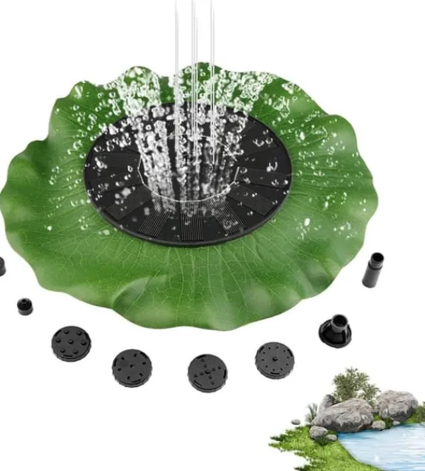 New Springvand - Solar Springvand / Vand Springvand Solcelle - 28 cm Springvand & Damme