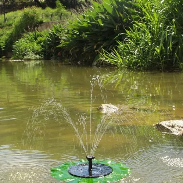New Springvand - Solar Springvand / Vand Springvand Solcelle - 28 cm Springvand & Damme