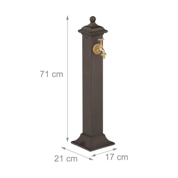 Hot Springvand, 71x17x21 cm, Brun Springvand & Damme