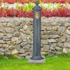 Best Springvand, 84x21.5x25 cm, Grå Springvand & Damme