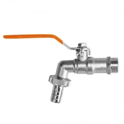 Vanding^Sæt med 3 produkter. Kuglehane 3/4", 1" hanudtag, adapter til 3/4" slange