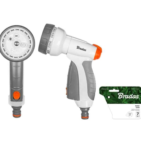 Online Sæt med 3 produkter. WHITE LINE WATER CLICK 7-mønster sprøjtepistol Vanding