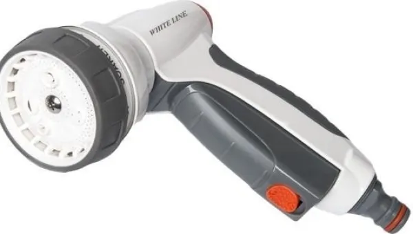 Online Sæt med 3 produkter. WHITE LINE WATER CLICK 7-mønster sprøjtepistol Vanding