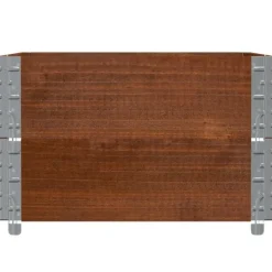 New Stabelbar plantekasse i massivt fyrretræ | Mål: 80x60 cm | Farve: Brun Plantningsbænke