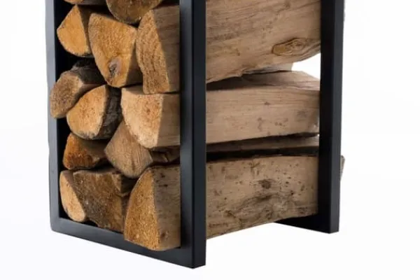 Sale StandhoodTrek Spark - Fire Wood Holder - Høj kvalitet og bæredygtighed Farve: Matte sort | Størrelse: 180 cm Tilbehør Til Brændeovne & Pejse