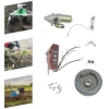Hot Startmotor med solenoid - Elstart-kit - Til 11/13 hk småmotorer (til og med 2011) - Svinghjul Ø20 cm - Længde 19 cm - Aluminium/jern - Rød Havemaskiner