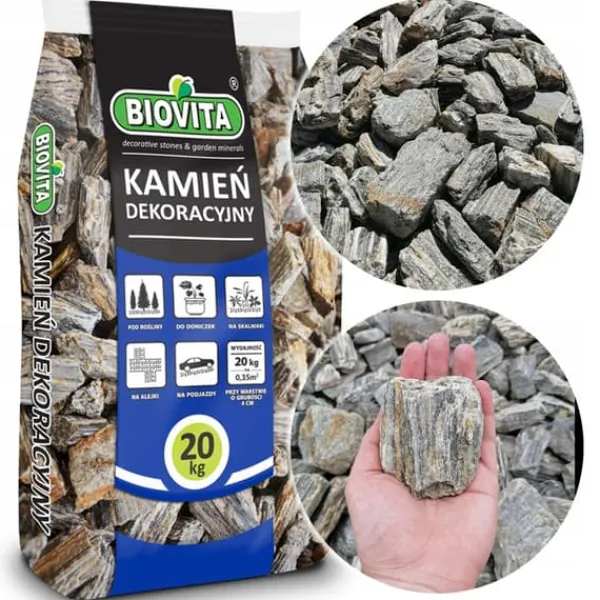 Havesten & Trædesten^STENBARK - Gnejs Dekorativ Havesten Biovita 31-63 mm 20 kg