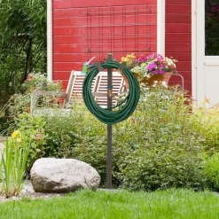 Vanding^Stående vandhane med slangeholder, 107,5x25x18 cm, brun