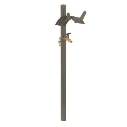 Vanding^Stående vandhane med slangeholder, 107,5x25x18 cm, brun