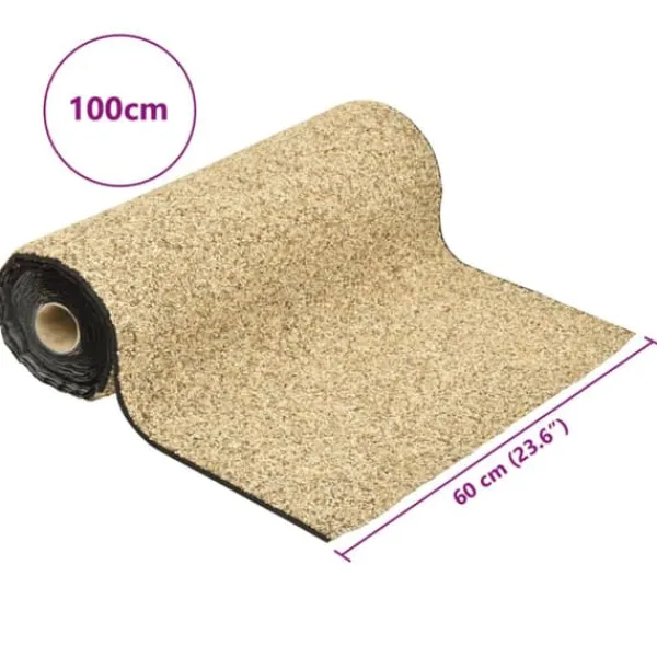 Havesten & Trædesten^Stenfolie 100x60 cm - Naturligt sand til have og havedam | Farve: Naturligt sand
