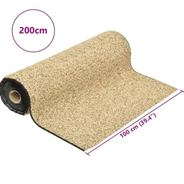 Outlet Stenfolie 200x100 cm til havedam og vandløb | Farve: Naturligt sand | Størrelse: 200x100 cm Havesten & Trædesten