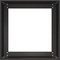 Krukkeplanter Indendørs^Stilfuld plantekasse i koldvalset stål - Højbed | Farve: Sort | Størrelse: 40x40x40 cm
