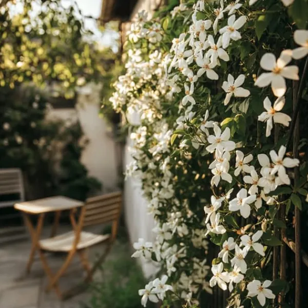 Stjernejasmin - Sæt 2 - Trachelospermum jasminoides - Højde 110-120cm - ⌀17cm Haveplanter