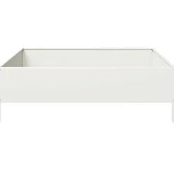 Best Stål højbed 100x100x33,5 cm - Robust og slidstærk | Farve: Hvid Krukker & Plantebeholdere