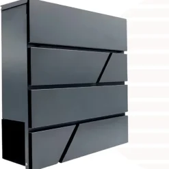 Online Stor postkasse til breve på porten, hegn, antracit, aviskiosk, loft Postkasser & Brevindkast