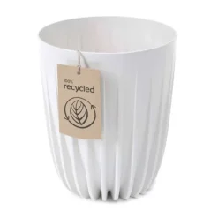 Outlet Strippet ECO Recycling Urtepotte Hvid Krukker & Plantebeholdere