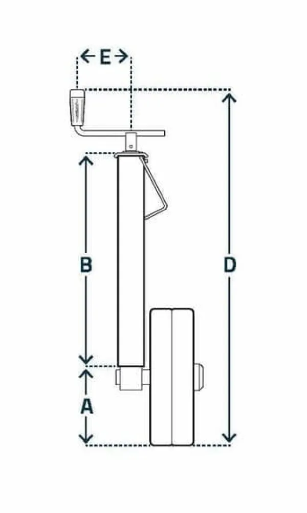 Støtte Med Hjul, Sæder & Knæbeskyttelse Til Havepleje^Støttehjul til justering af arbejdsdybde 80x860 mm STRZB415