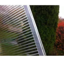 Stykke drivhus flervægsplade / klar polycarbonat 700x1500mm - 6mm, 4 stk. Drivhus