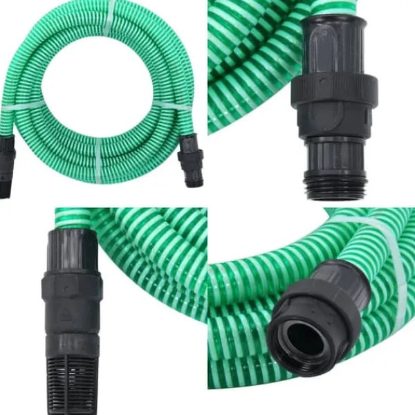 Vanding^Sugeslange med messingkoblinger 1" 10 m PVC grøn - Sugeslange - Sugeslanger - Home & Living