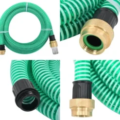Hot Sugeslange med messingkoblinger 1,1" 7 m PVC grøn - Sugeslange - Sugeslanger - Home & Living Vanding
