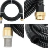 Clearance Sugeslange med messingkoblinger 1,1" 5 m PVC sort - Sugeslange - Sugeslanger - Home & Living Vanding