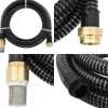 Vanding^Sugeslange med messingkoblinger 1,1" 3 m PVC sort - Sugeslange - Sugeslanger - Home & Living