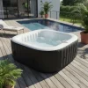 Spa & Udendørsbad^SUN SPA Laminerat fyrkantigt uppblåsbart spa - 4 personer - 1,55 x H 0,65 m