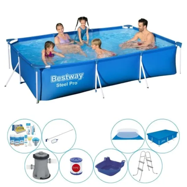 Bestway Pooler^Super Deal Pool - Steel Pro Rektangulær 300x201x66 cm
