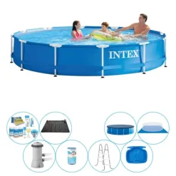 Clearance Super Deal Pool - Intex Metalramme Rund 366x76 cm Pooler