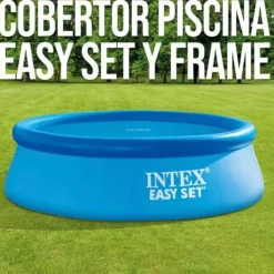 Pool- & Spatilbehør^Swimmingpool Cover Intex 29023 EASY SET/METAL FRAME Ø 448 cm 419 x 419 cm