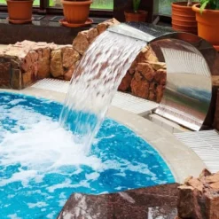 Outlet Swimmingpoolfontæne, 30x60x45 cm, Sølv, Rustfrit stål Springvand & Damme