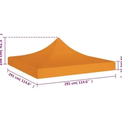 Hot Tag til festtelt 3x3 m 270 g/m² orange - Tag Til Festtelt - Tage Til Festtelte - Home & Living Telte & Lysthuse