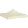 Telte & Lysthuse^Tag til festtelt 2x2 m - UV-bestandigt & vejrresistent | Farve: Creme | 270 g/m²