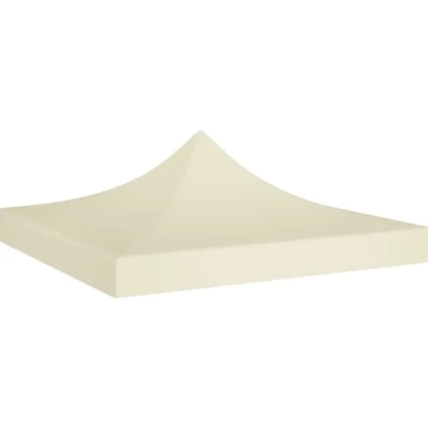 Telte & Lysthuse^Tag til festtelt 2x2 m - UV-bestandigt & vejrresistent | Farve: Creme | 270 g/m²