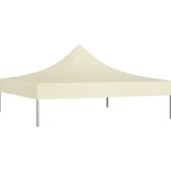 Telte & Lysthuse^Tag til festtelt 2x2 m - UV-bestandigt & vejrresistent | Farve: Creme | 270 g/m²