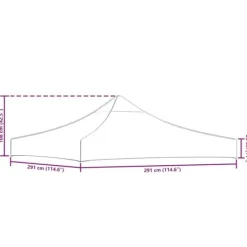 Telte & Lysthuse^Tag til festtelt 3x3 m - UV-bestandigt oxfordstof | Farve: Grøn | Vægt: 270 g/m²