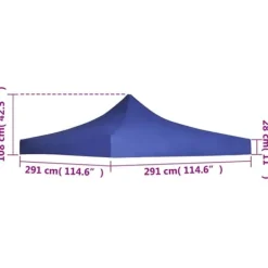 Telte & Lysthuse^Tag til festtelt 3x3 m blå - Tag Til Festtelt - Tage Til Festtelte - Home & Living