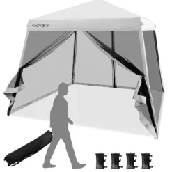 Telte & Lysthuse^Tag, 300x300x237/246/255 cm, Hvid