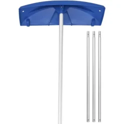 New Tagrive - Tagsneskraber med hjul - 60 cm PP-blad - 1,18–5,55 m Teleskopskaft - Skridsikkert Håndtag - Letvægt - Til Sne, Blade og Affald Snerydning