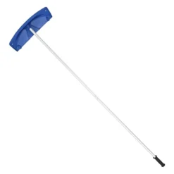 New Tagrive - Tagsneskraber med hjul - 60 cm PP-blad - 1,18–5,55 m Teleskopskaft - Skridsikkert Håndtag - Letvægt - Til Sne, Blade og Affald Snerydning