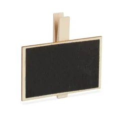 Havedekorationer^Tavleklips, 7x7,5x1,5 cm, Sort