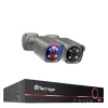 Sikkerhedsmonitorer & Videokameraer^Techage Sikkerhedskamera System, 8 Kanal NVR, AI Menneske Detektion,1T, 8CH 2Stk 8MP Kamera