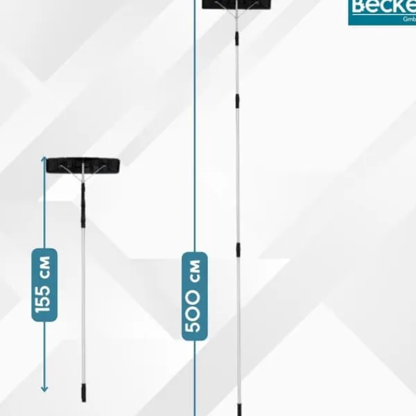 Snerydning^Teleskopisk sneskraber, tagsneskovl, aluminium, foldbar