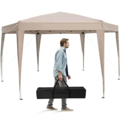 Best Teltpavillon, 400x348 cm, Khaki Telte & Lysthuse