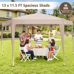 Best Teltpavillon, 400x348 cm, Khaki Telte & Lysthuse