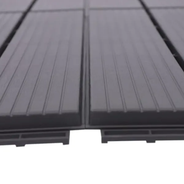 Havedekorationer^Terrassefliser - Klik-/Interlocking gulvfliser - PP-plast - 22-pak - Udendørs - DIY montering